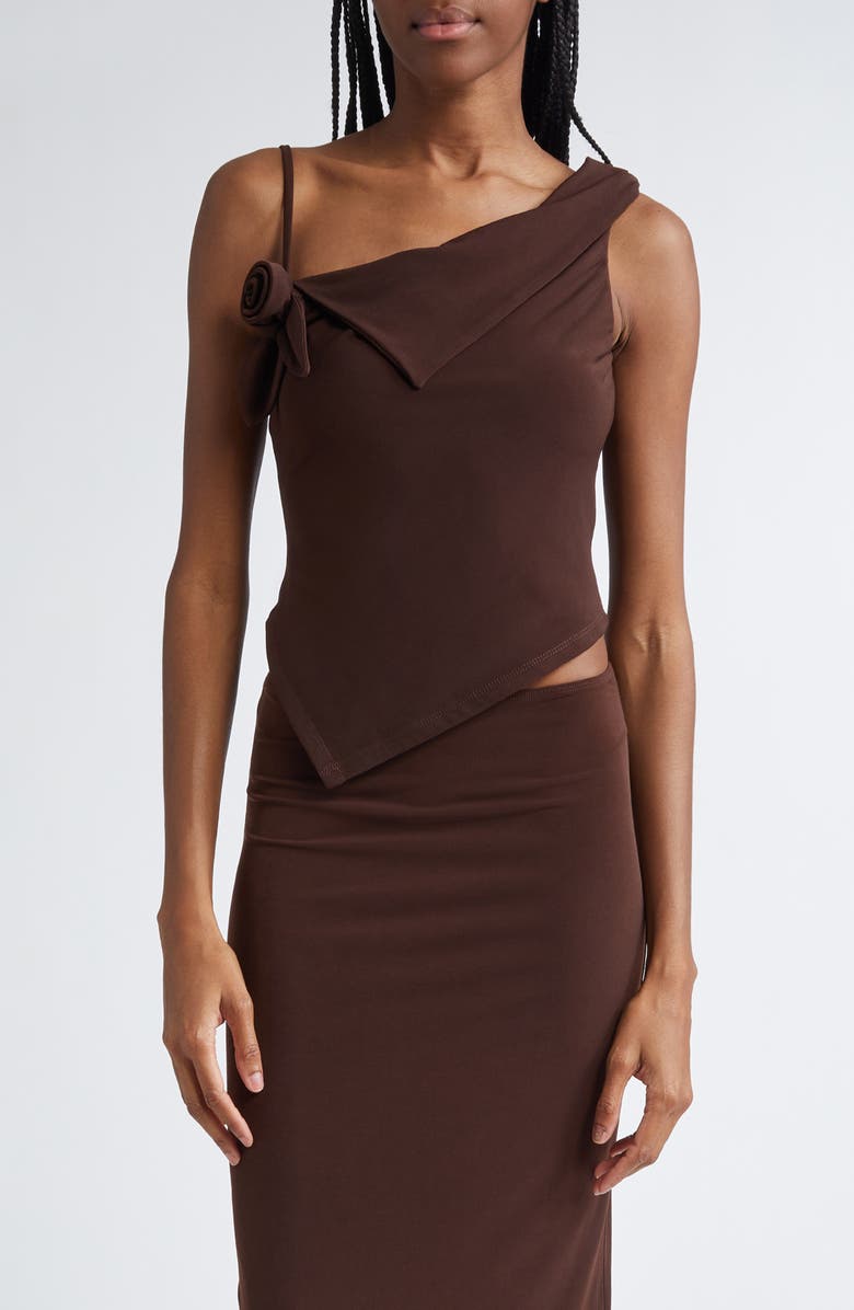 Sandy Liang Dory Stretch Jersey Top, Main, color,