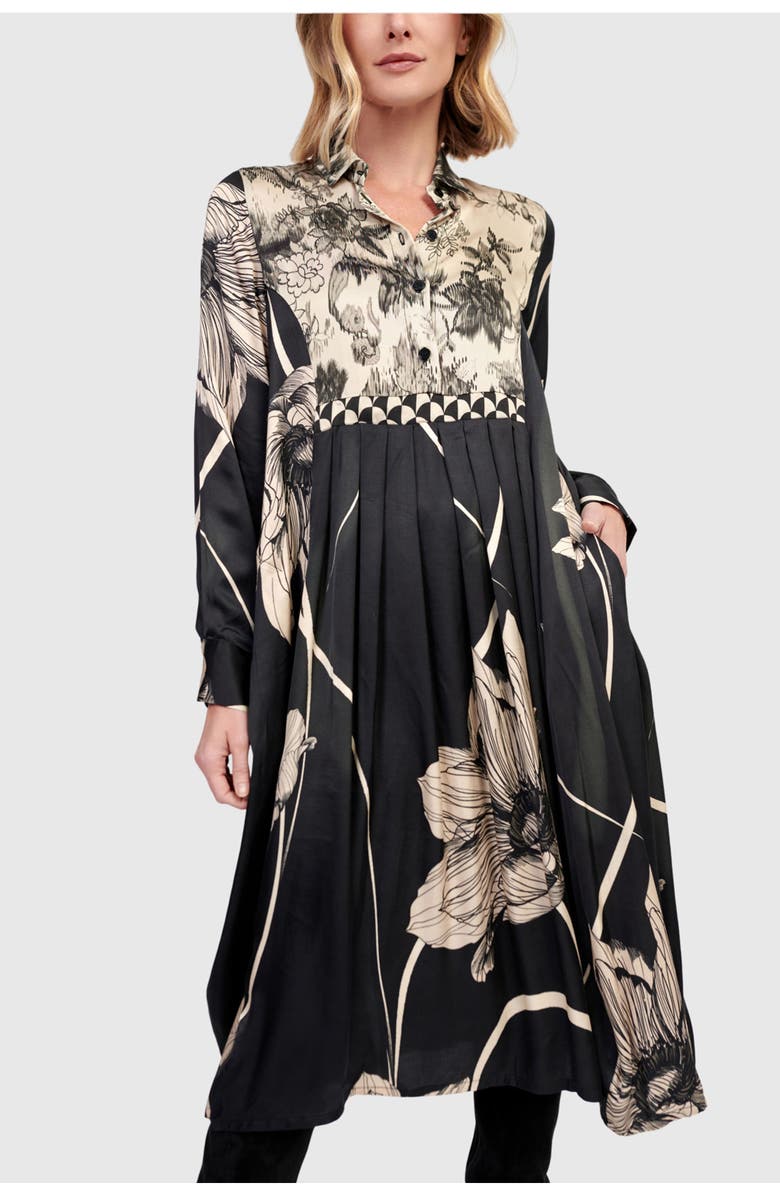 Alembika Filigree Babydoll Shirtdress, Alternate, color, Mix