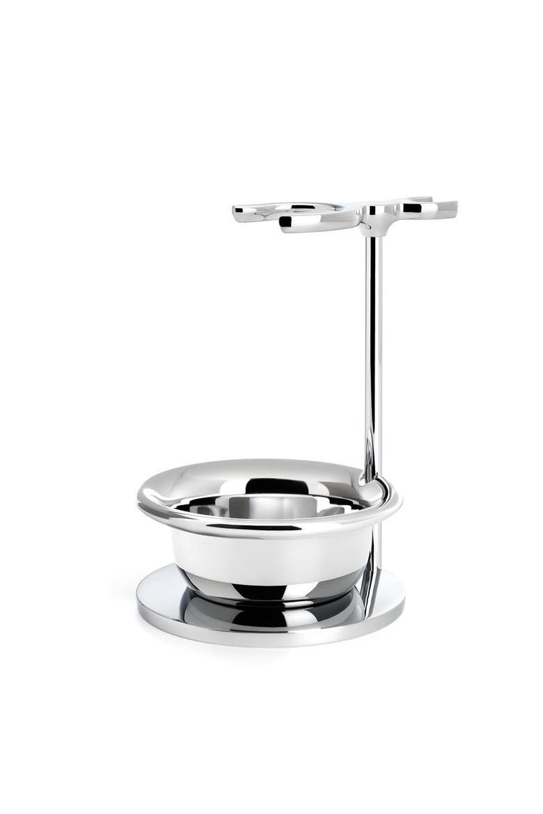 Sophist & Classic Brush & Razor Chrome Shaving Set Stand w/Bowl, Main, color, Chrome