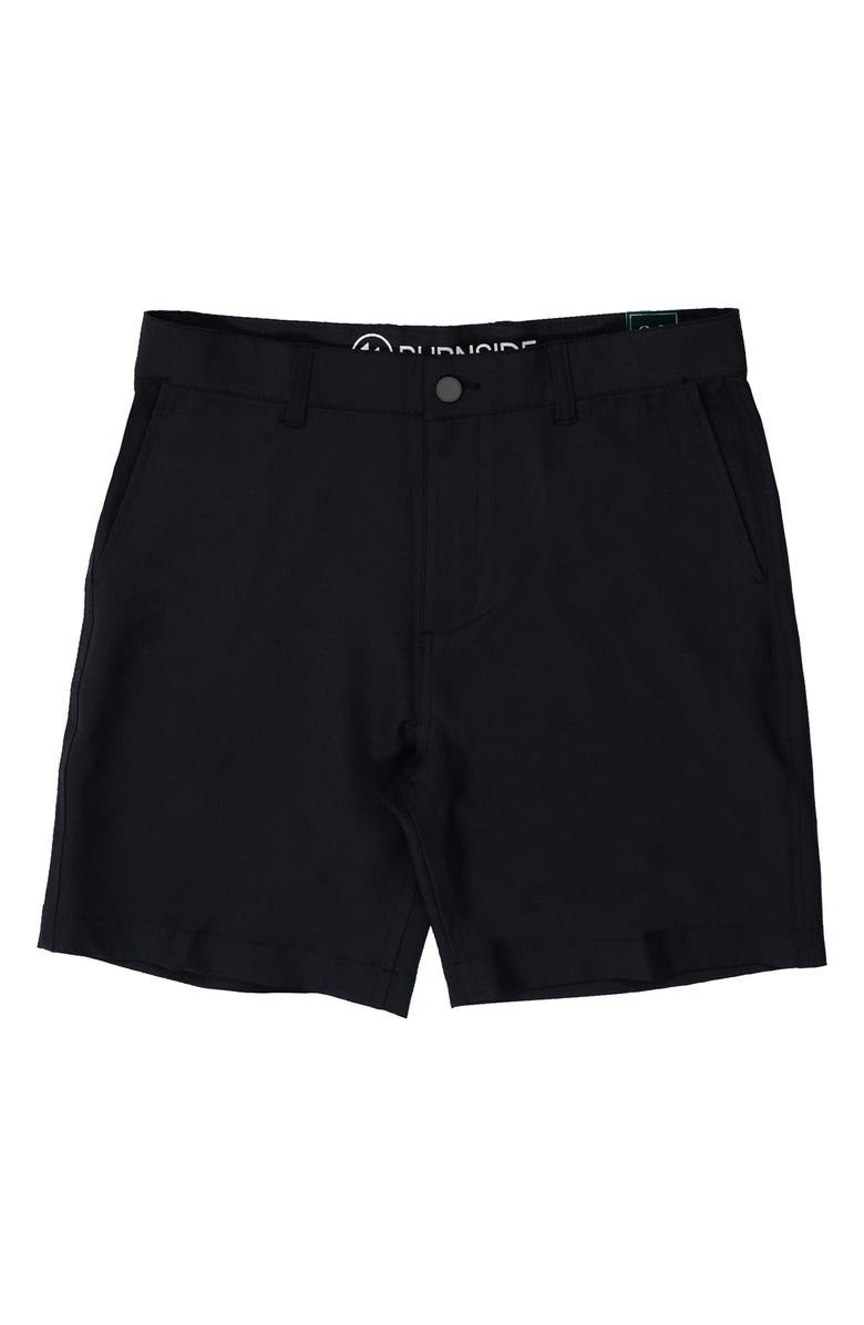 BURNSIDE Hybrid Stretch Shorts, Alternate, color, Black