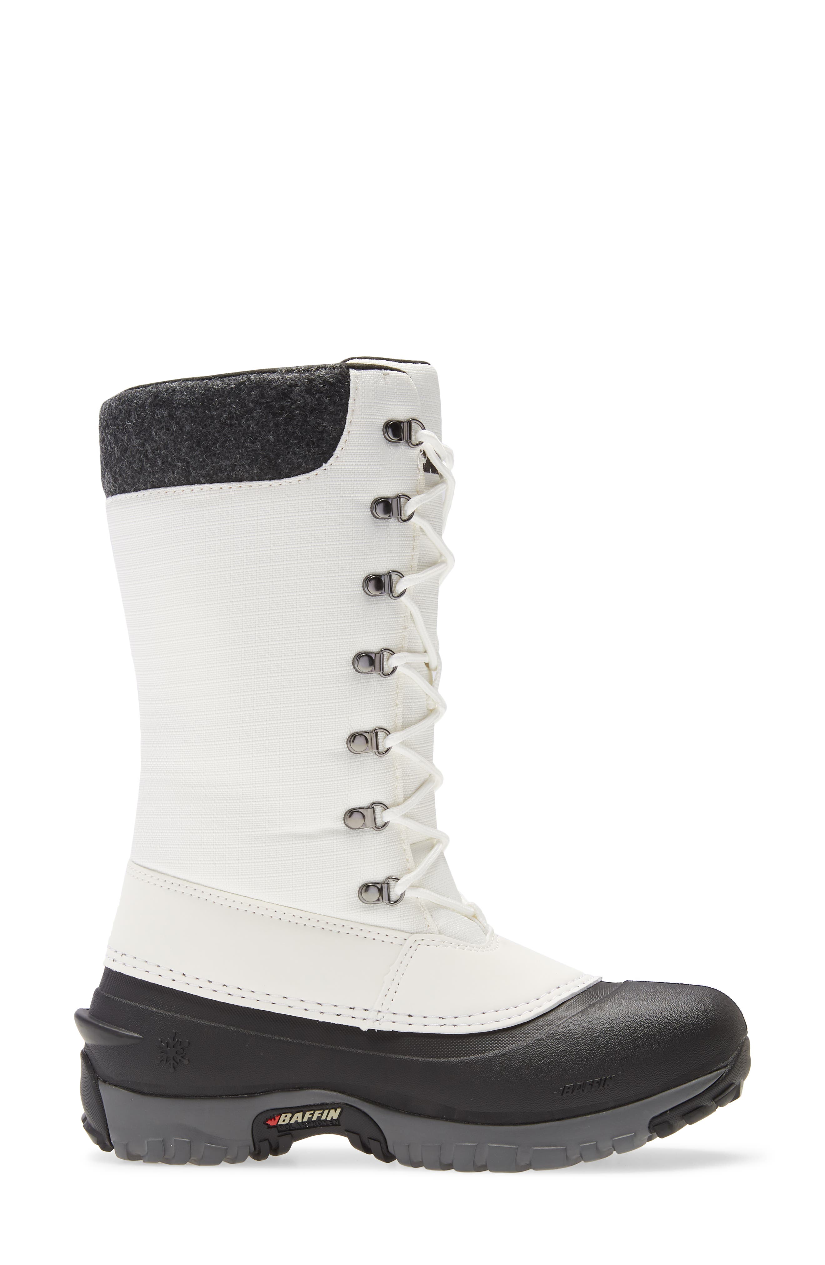 Baffin Jess Waterproof Boot, Alternate, color, Black/ White