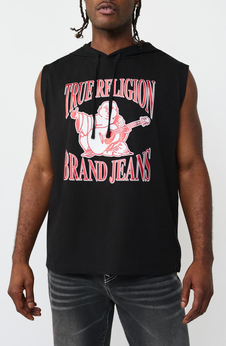 True Religion Buddha Basketball Hooded Tank, Main, color, 
