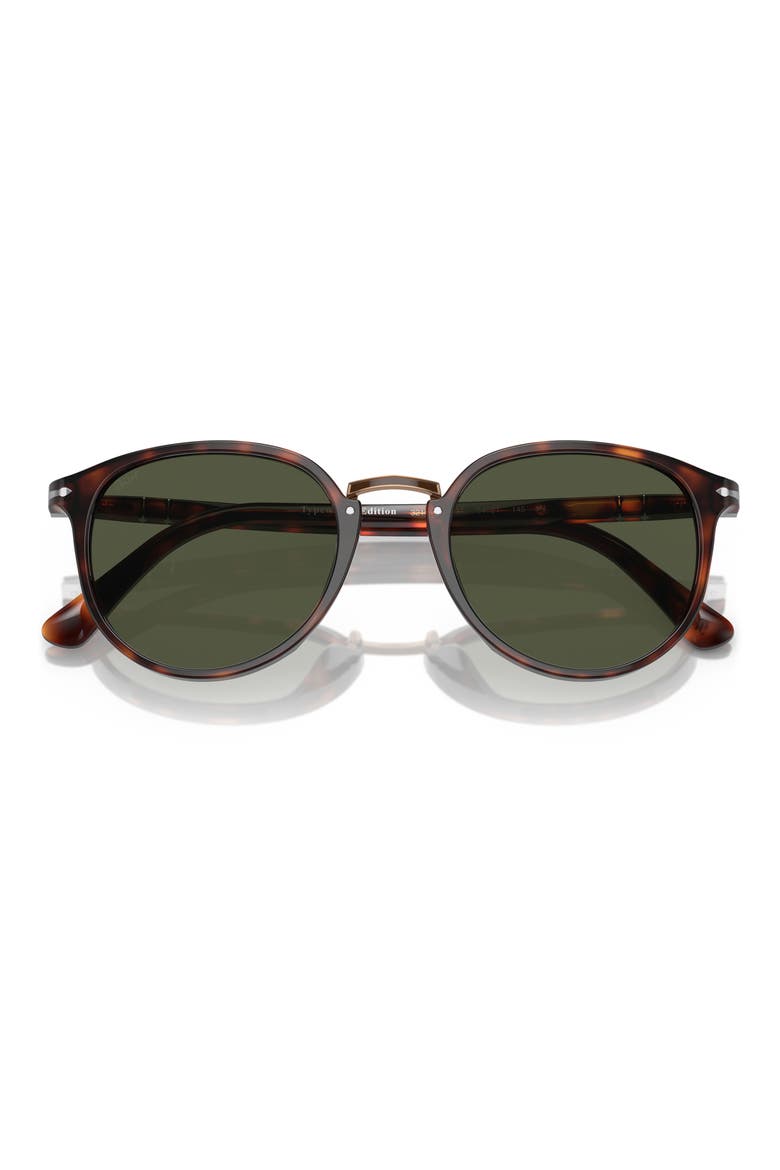 PO3210S 51mm Oval Sunglasses, Alternate, color, HAVANA / GREEN