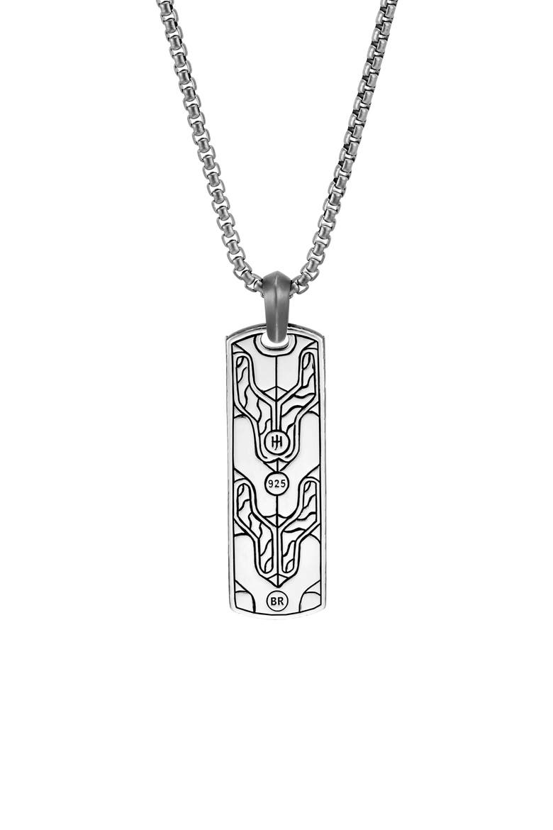 Men's Asli Classic Chain Dog Tag Pendant Necklace, Alternate, color, SILVER/ BRONZE/ RED TIGER LION