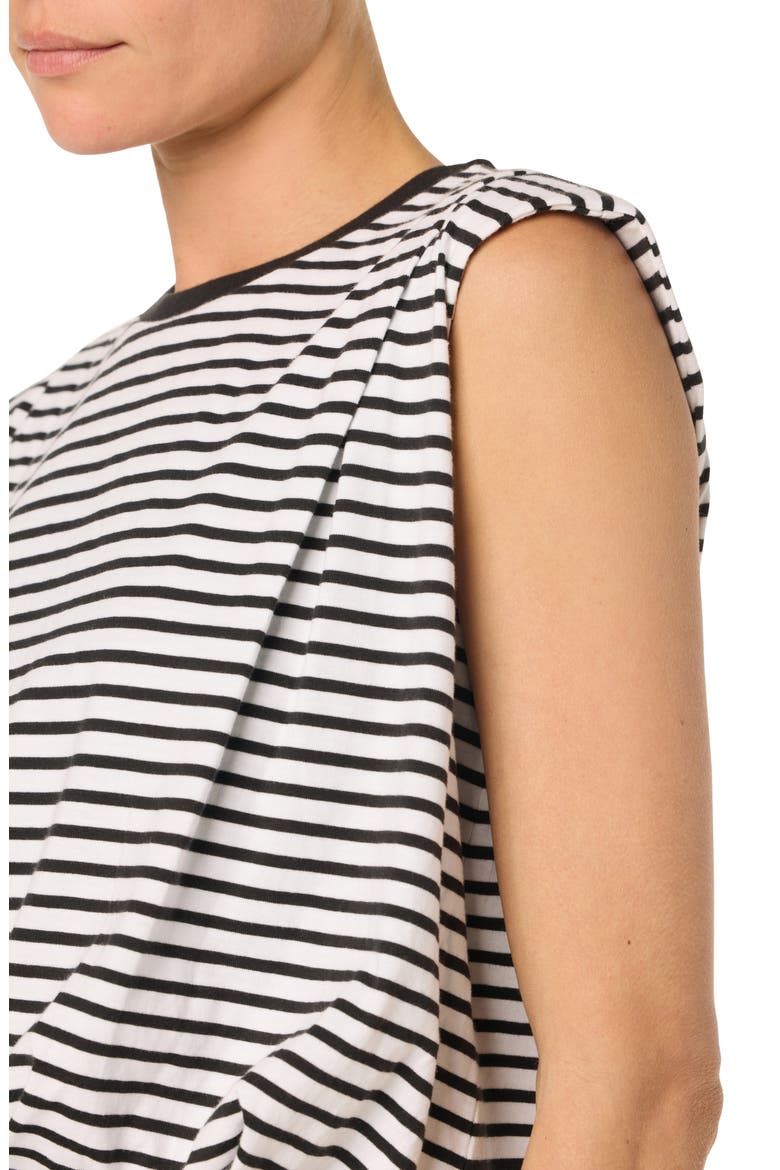 Sleeveless Knit Tank, Alternate, color, BLACK/WHITE STRIPE