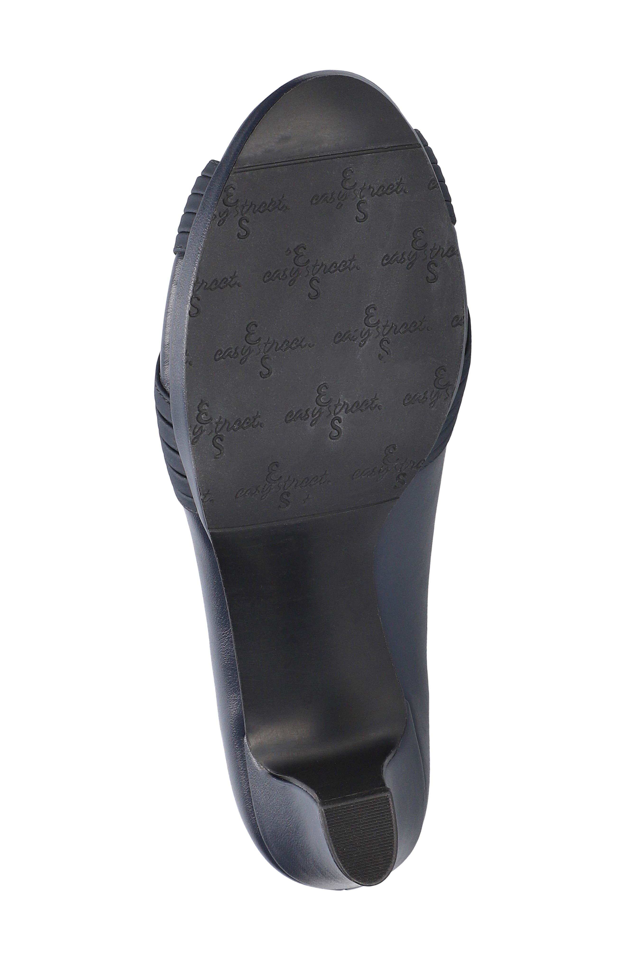 Lavish Peep Toe Pump, Alternate, color, NAVY