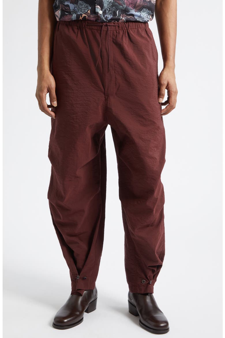 Washed Technical Cotton Blend Parachute Pants (Men) | Nordstrom