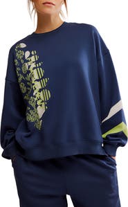Free People FP Movement All Star Oversize Graphic Sweatshirt