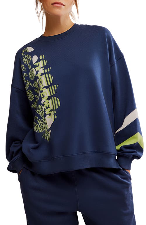 Shop Free People Fp Movement All Star Oversize Graphic Sweatshirt