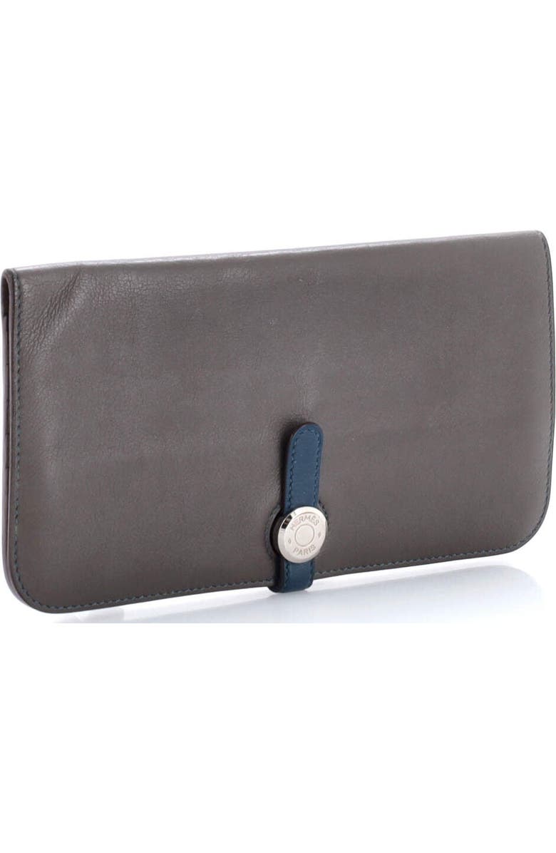 81034712 Dogon Recto Verso Wallet Leather, Alternate, color, Etain