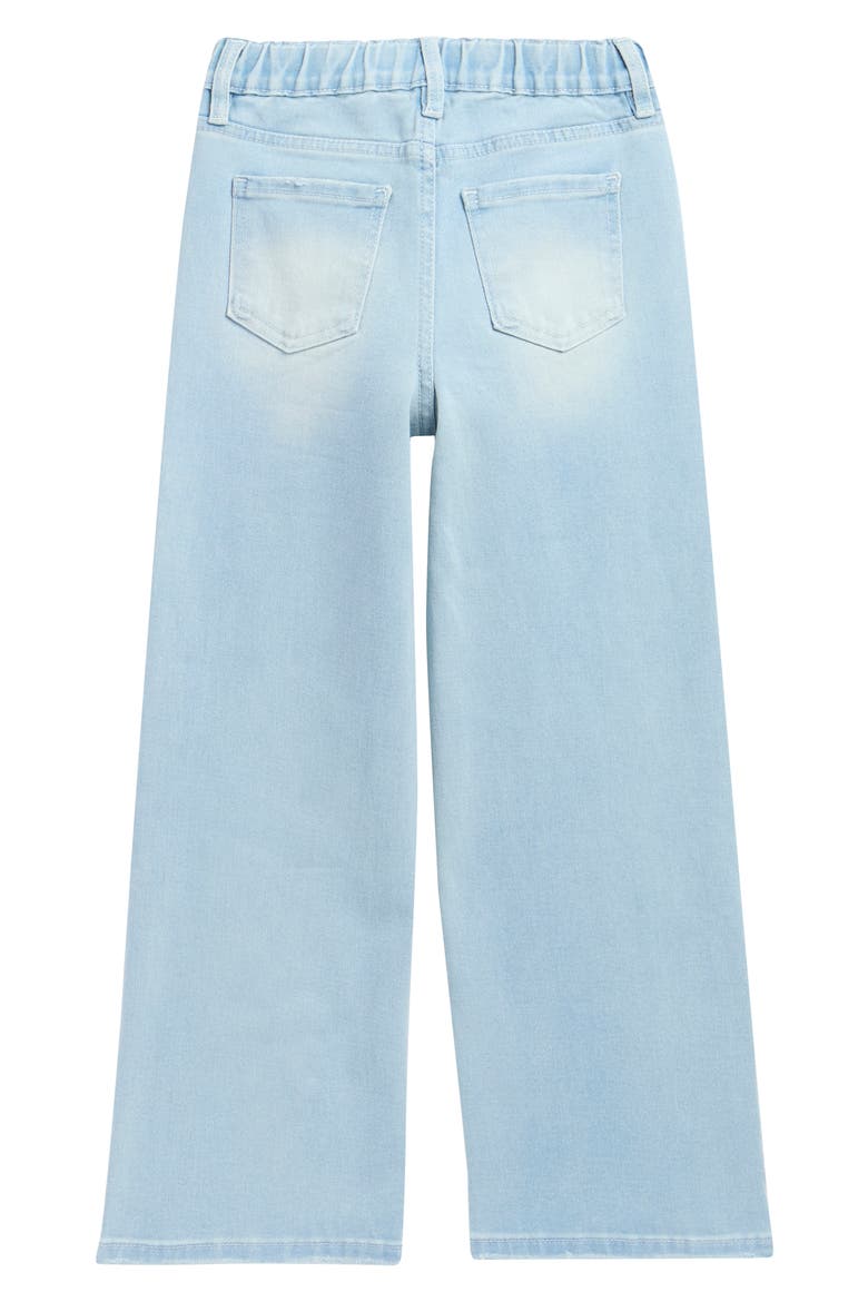 Kids' Elastic Back Wide Leg Jeans, Alternate, color, MEDIUM
