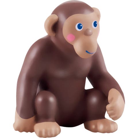 Little Friends Monkey - Chunky Plastic Zoo Animal Toy Figure (2.5" Tall)