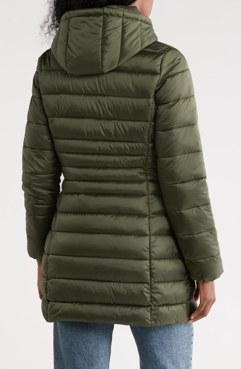 Save The Duck Reese Puffer Coat, Alternate, color, Pine Green