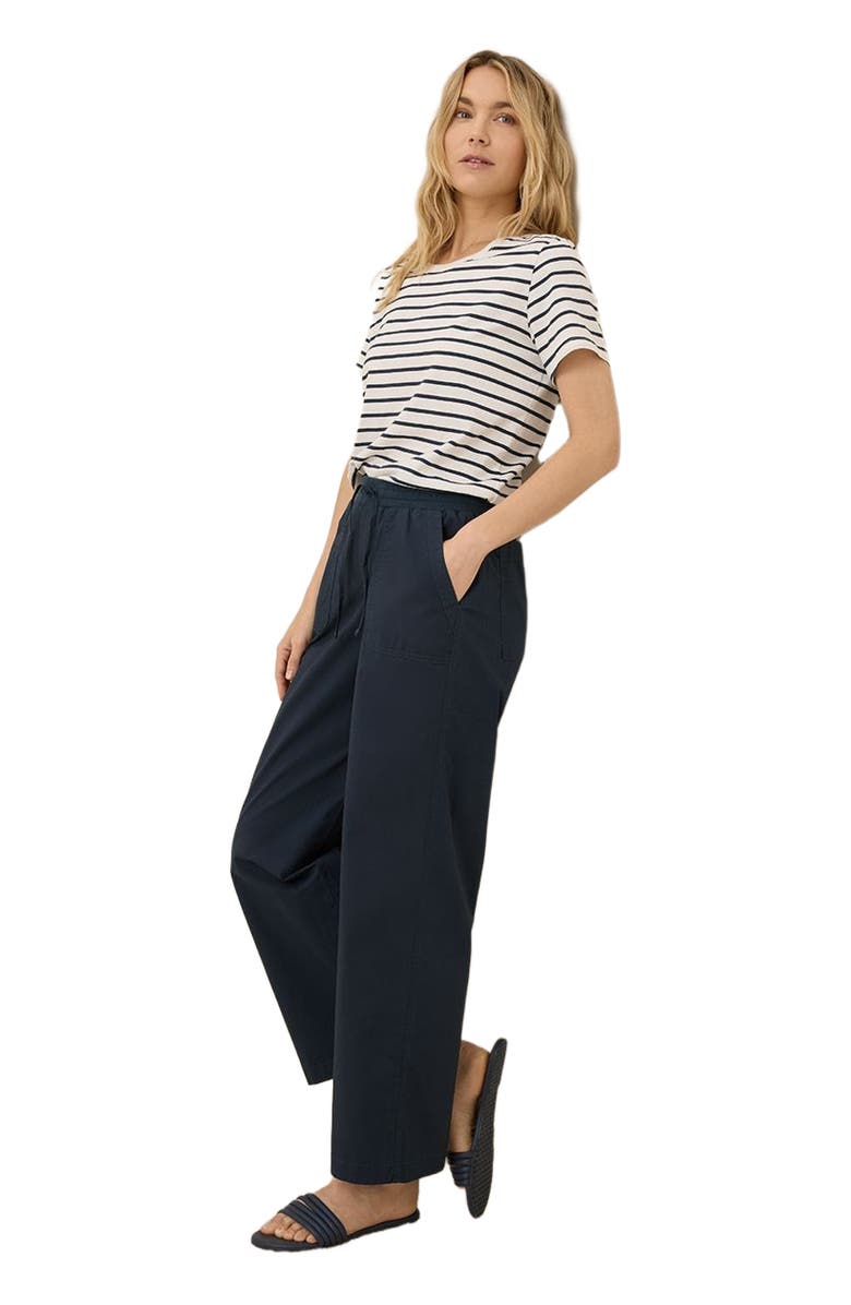 Pact Organic Cotton Monterey Poplin Wide Leg, Alternate, color, Midnight Blue