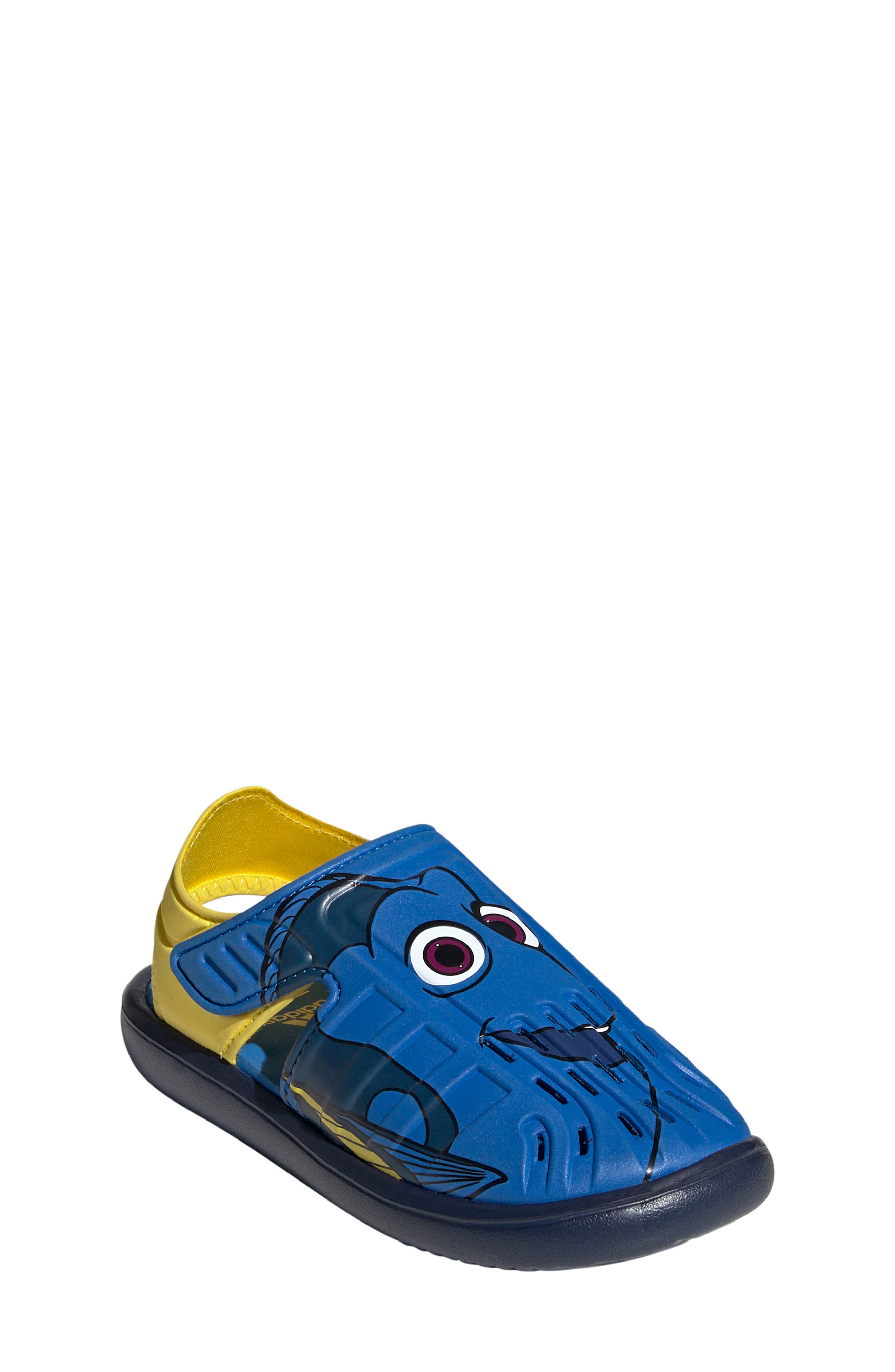 adidas x Disney<sup>®</sup> Pixar Kids' Finding Nemo Dory Water Sandal, Main, color, 