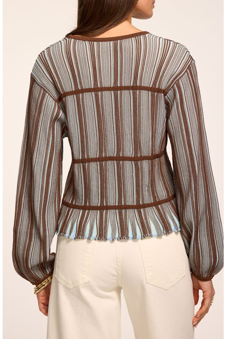 Ashlyne Stripe Sweater, Alternate, color, SEPIA COMBO