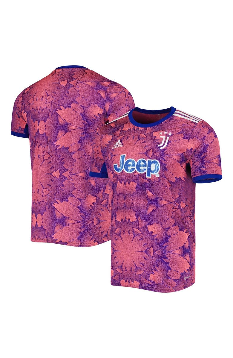 adidas Men's adidas Pink/Blue Juventus 2022/23 Third Replica Jersey, Main, color, 