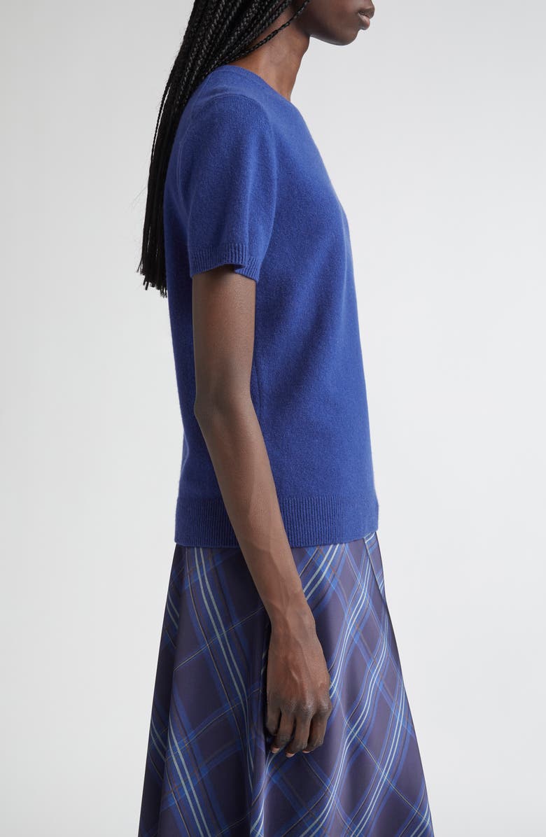 Vince Short Sleeve Wool & Cashmere Sweater, Alternate, color, Caspian