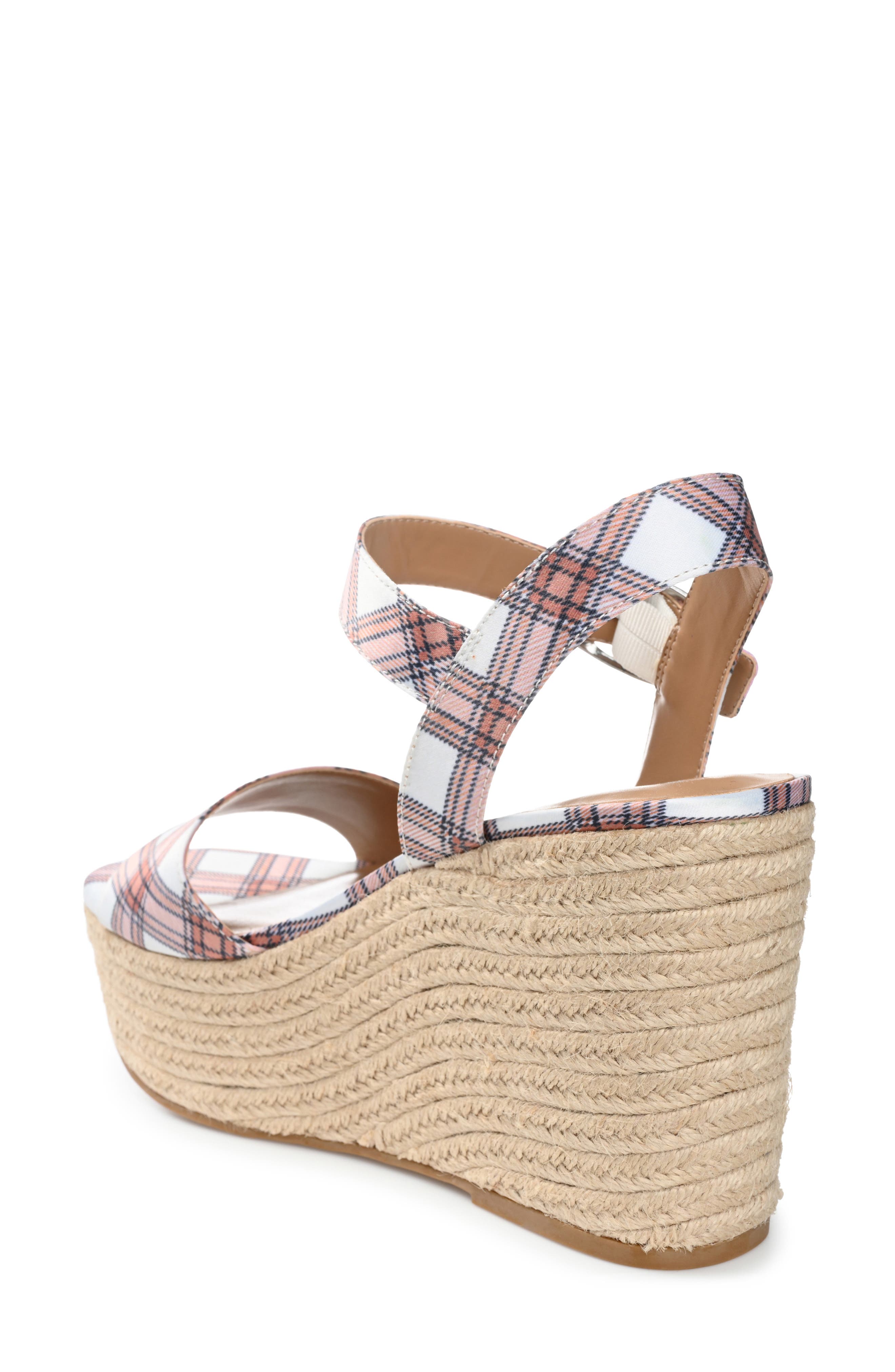 Pearrl Espadrille Platform Wedge Sandal, Alternate, color, RUST