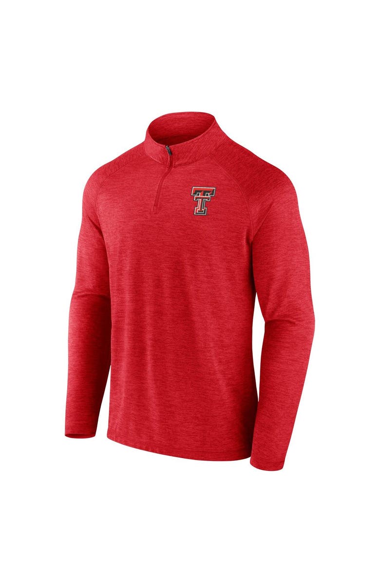 FANATICS Men's Fanatics Branded  Red Texas Tech Red Raiders Primary Logo Raglan Quarter-Zip Top, Alternate, color, 