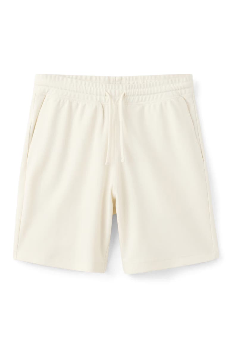Textured Drawstring Bermuda Shorts, Main, color, WHITE