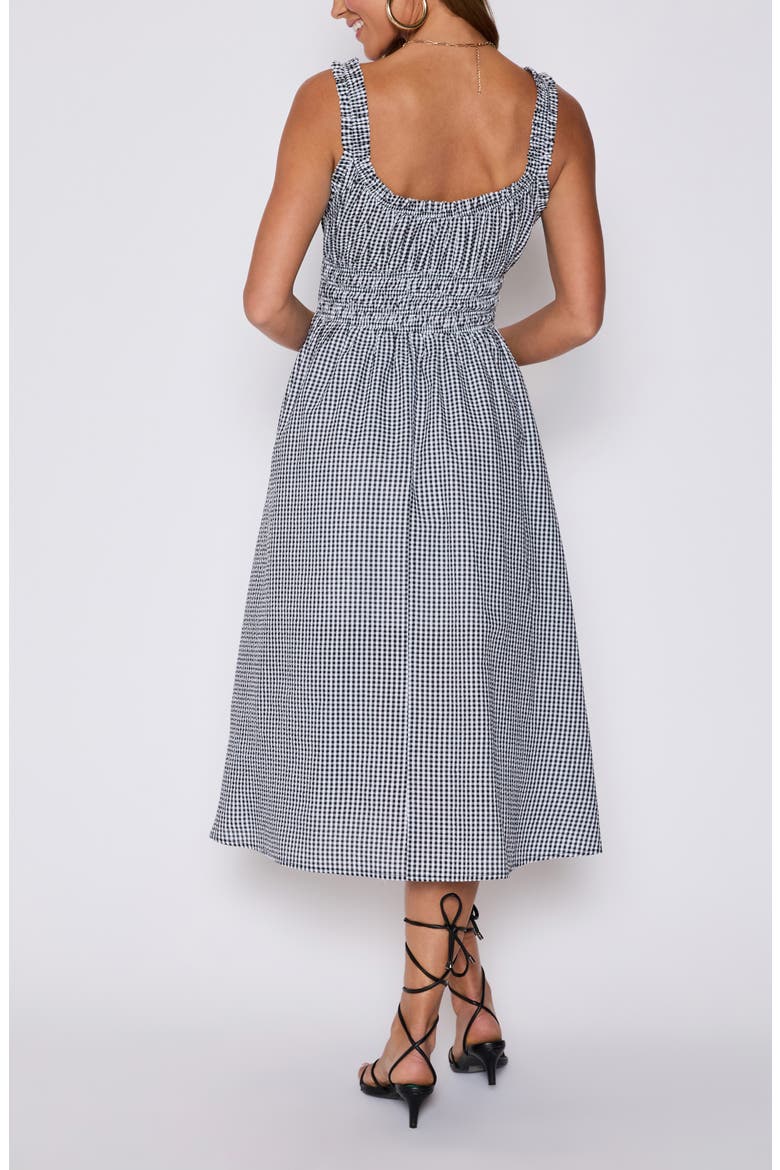 Georgia Gingham Fit & Flare Dress (Nordstrom Exclusive), Alternate, color, BLACK/ WHITE
