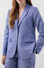 Scalpers Linen Studs Blazer