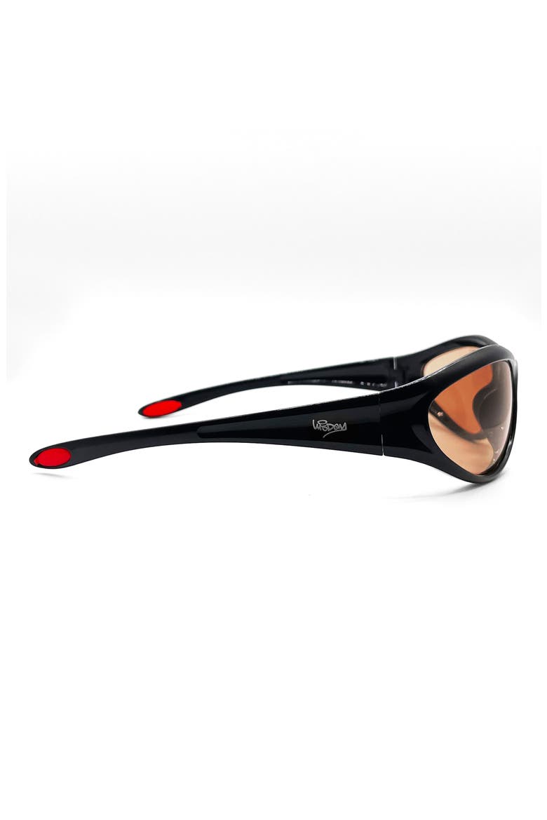 Frame 19 63mm Polarized Round Sunglasses, Alternate, color, COFFEE