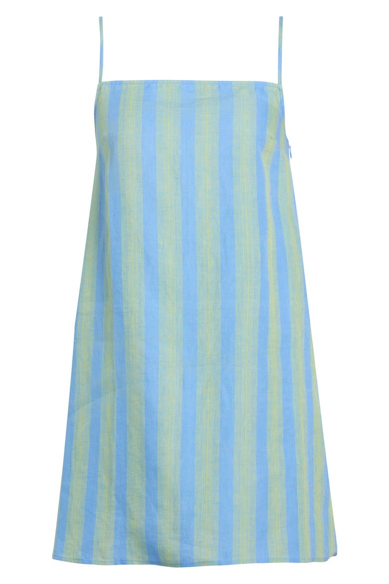 Laura Stripe Linen Minidress, Alternate, color, SEAPORT STRIPE