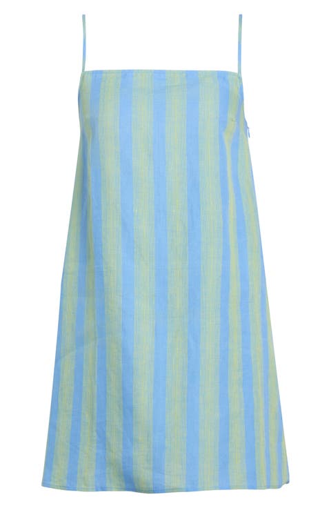 Laura Stripe Linen Minidress