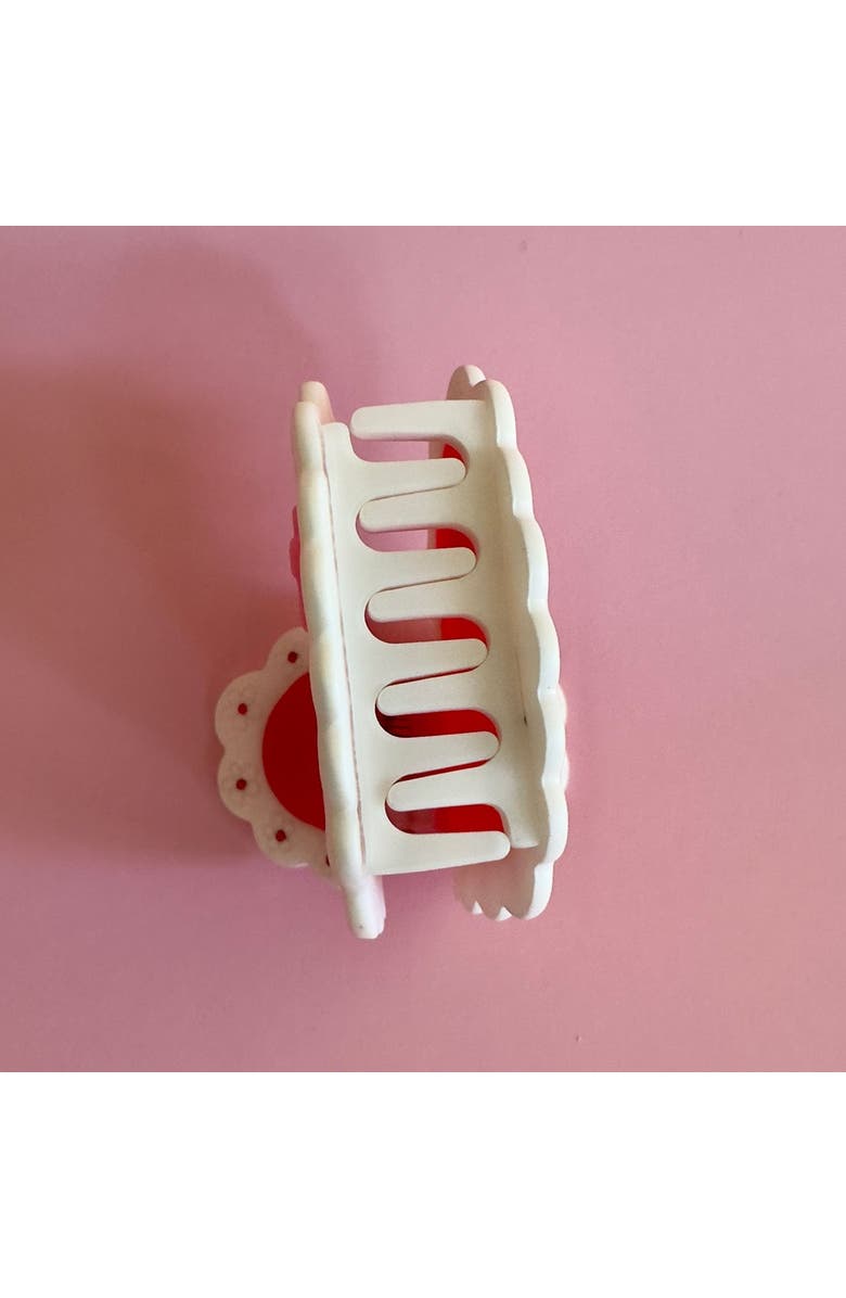 Centinelle Valetines Laced Hearts Hair Claw, Alternate, color, Red