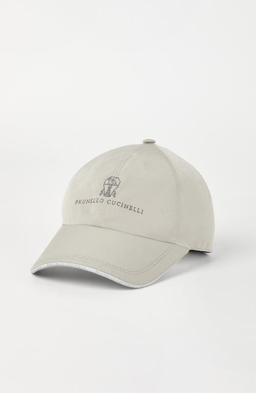 Brunello Cucinelli Water-resistant Baseball Cap In Khaki