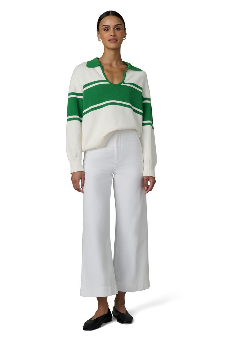 The Romie Polo Sweater, Alternate, color, ECRU