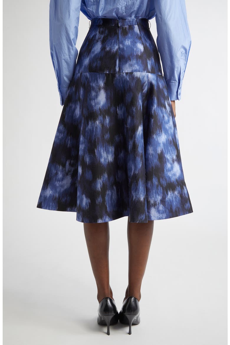 Abstract Floral Print Dance Skirt, Alternate, color, RIVIERA/ BLACK