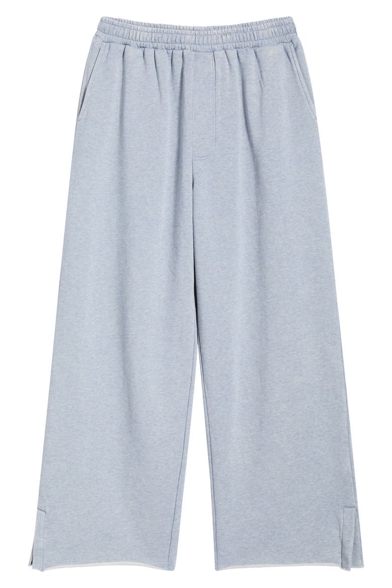 Split Hem Sweatpants, Alternate, color, BLUE
