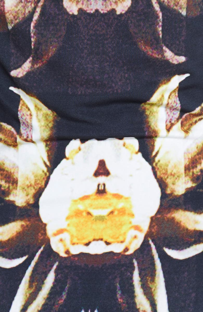 Ted Baker London 'Talala' Petal Print Gathered Stretch Sheath Dress, Alternate, color,