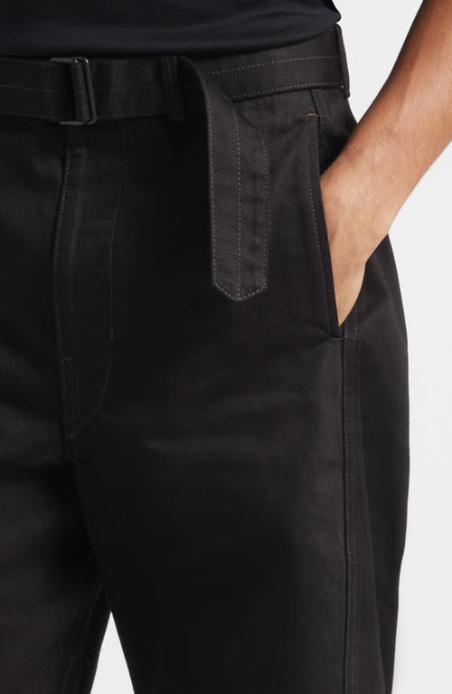 Lemaire Twisted Belted Jeans In Black