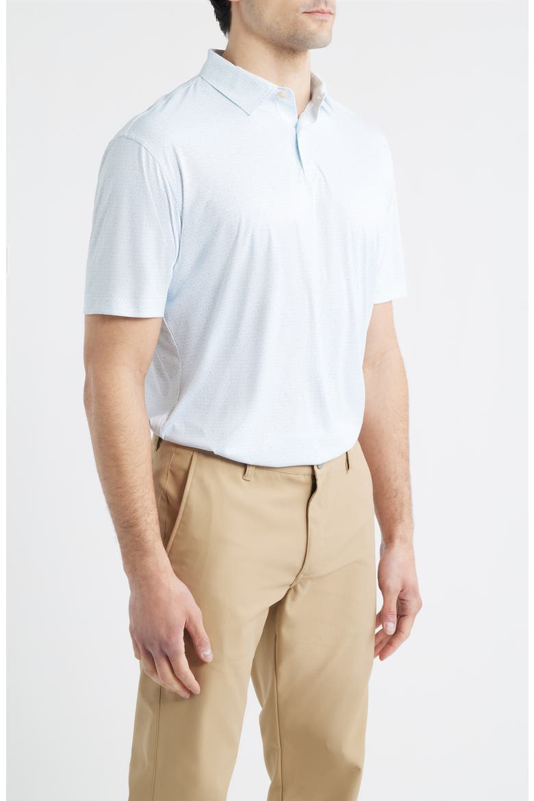 Hoops Featherweight Performance Polo, Alternate, color, WHITE/BLUE