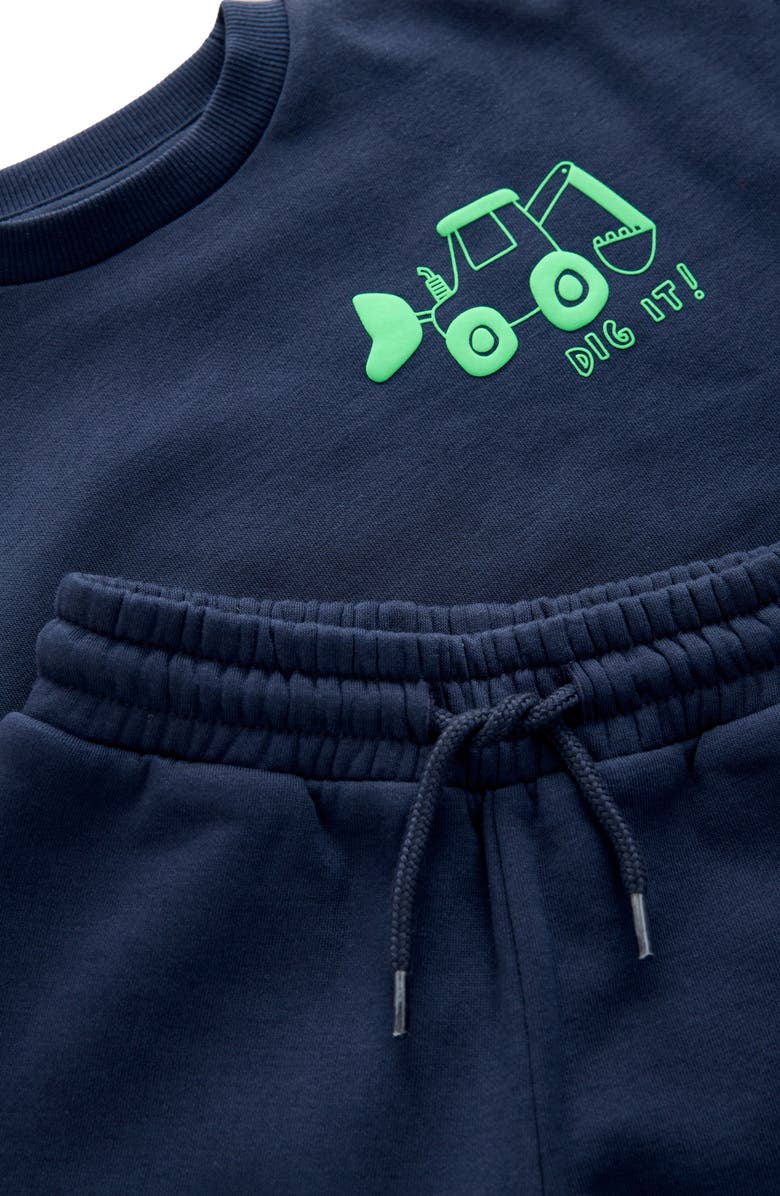 NEXT Kids' Digger Sweatshirt & Joggers Set, Alternate, color, Blue