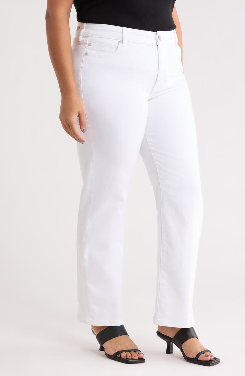 Liverpool Los Angeles Kennedy Straight Leg Jeans, Alternate, color, Bright White