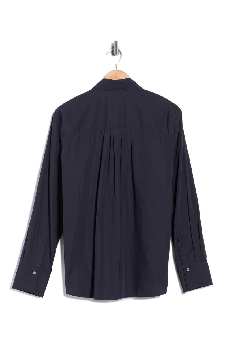 Possetti Cotton Button-Up Shirt, Alternate, color, MIDNIGHT