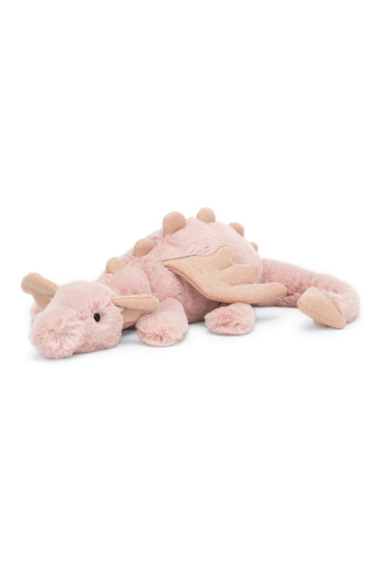Little Rose Dragon Stuffed Animal, Main, color, PINK
