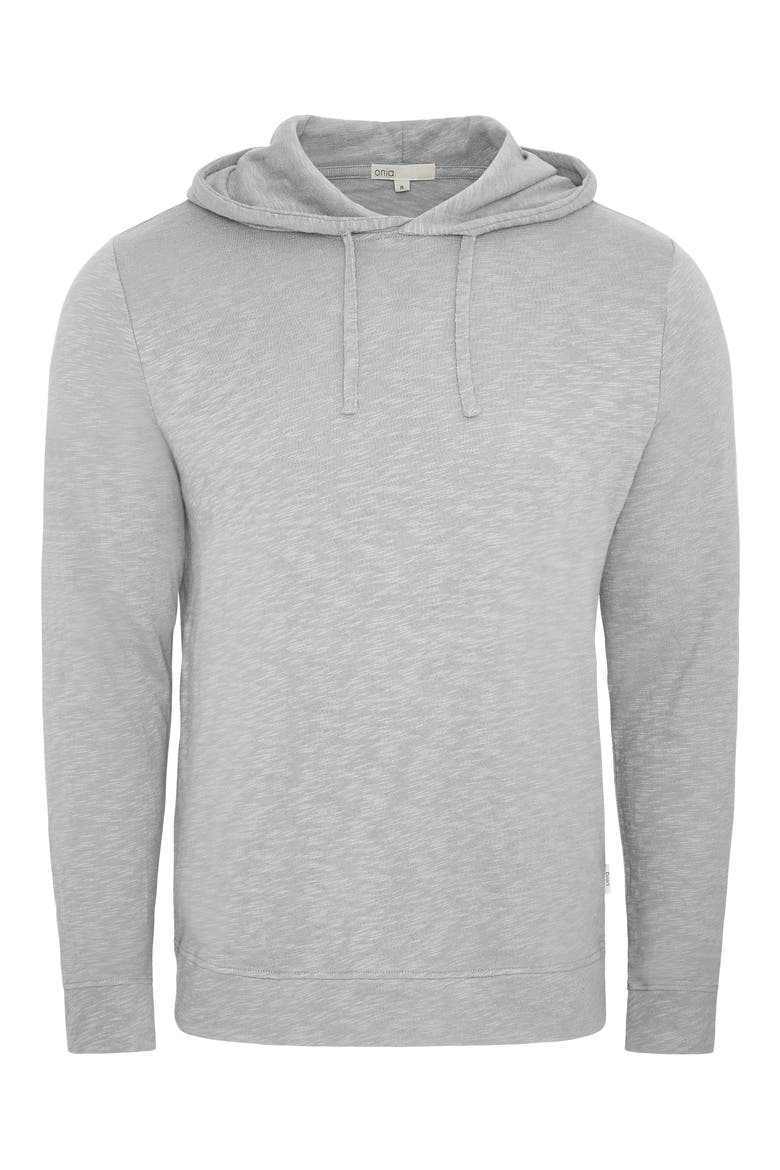 Heavyweight Slub Hoodie, Alternate, color, LIGHT GRAY