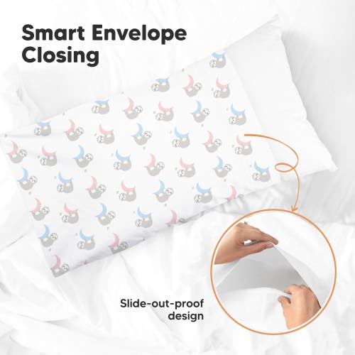 Keababies Printed Toddler Pillowcase 13x18" In White