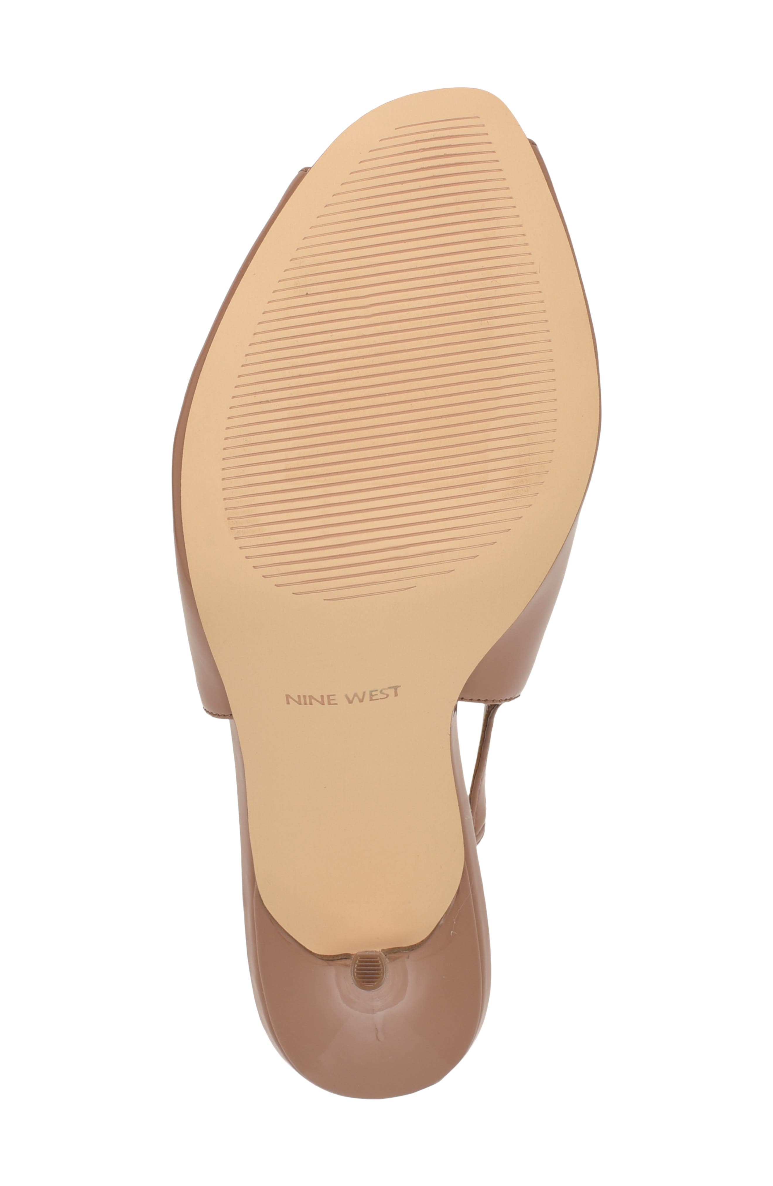 Nine West Pretta Slingback Peep Toe Pump, Alternate, color, Medium Natural