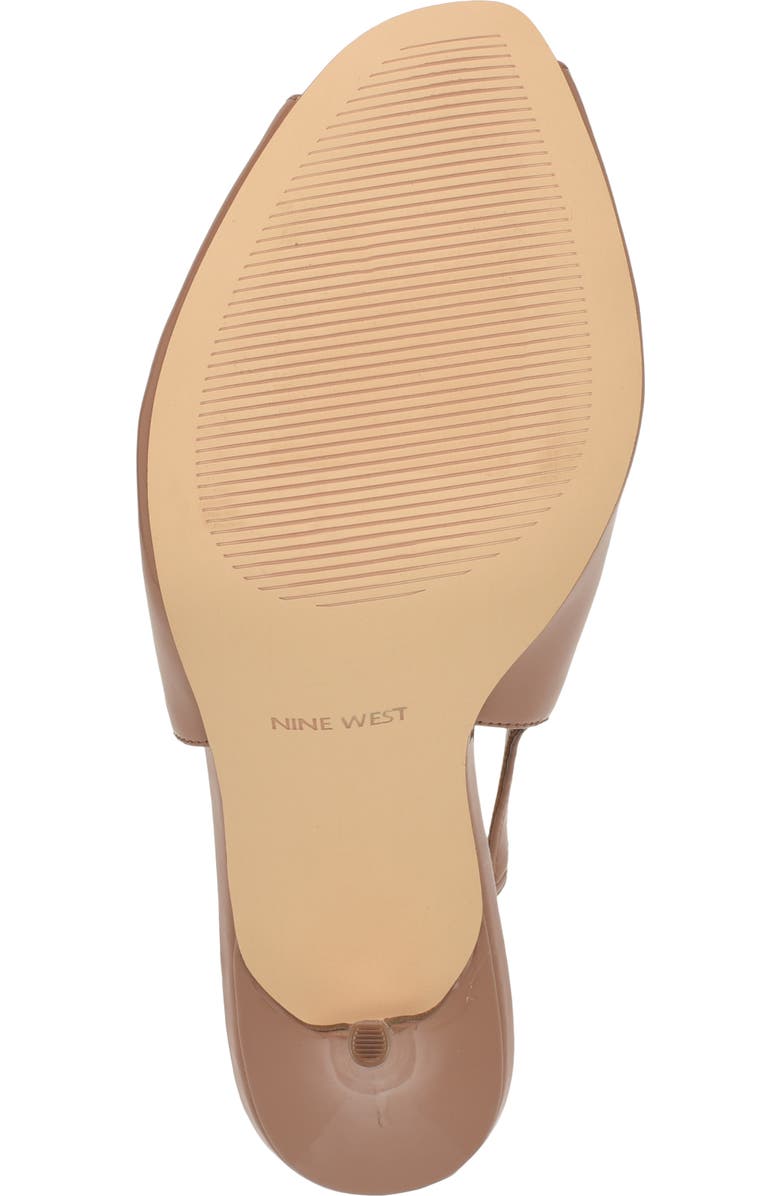 Nine West Pretta Slingback Peep Toe Pump, Alternate, color, Medium Natural