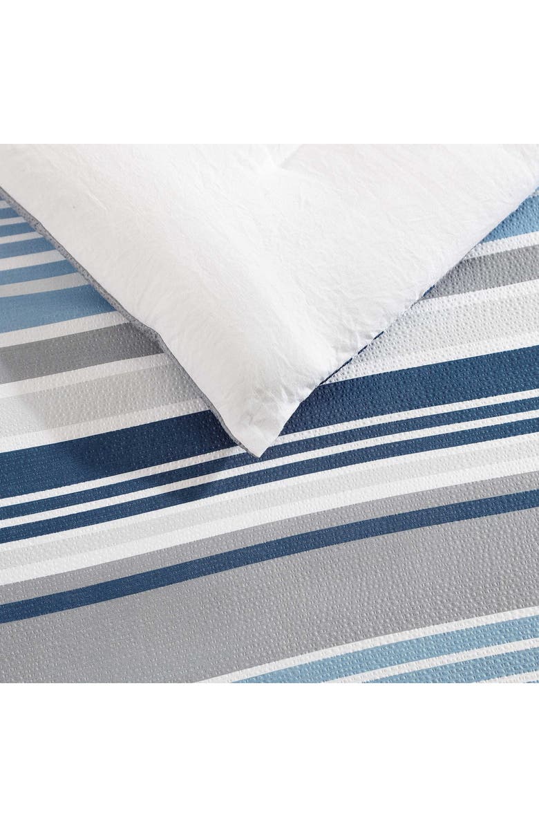 Nautica Bradlee Stripe Comforter Set, Alternate, color, Grey/ Blue