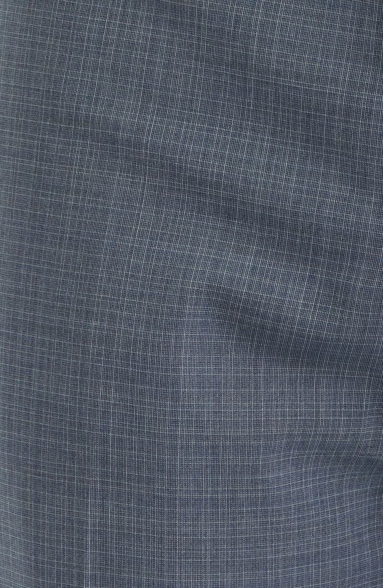 Berle Luxury Performance Flat Front Multiscreen Check Dress Pants, Alternate, color, Blue