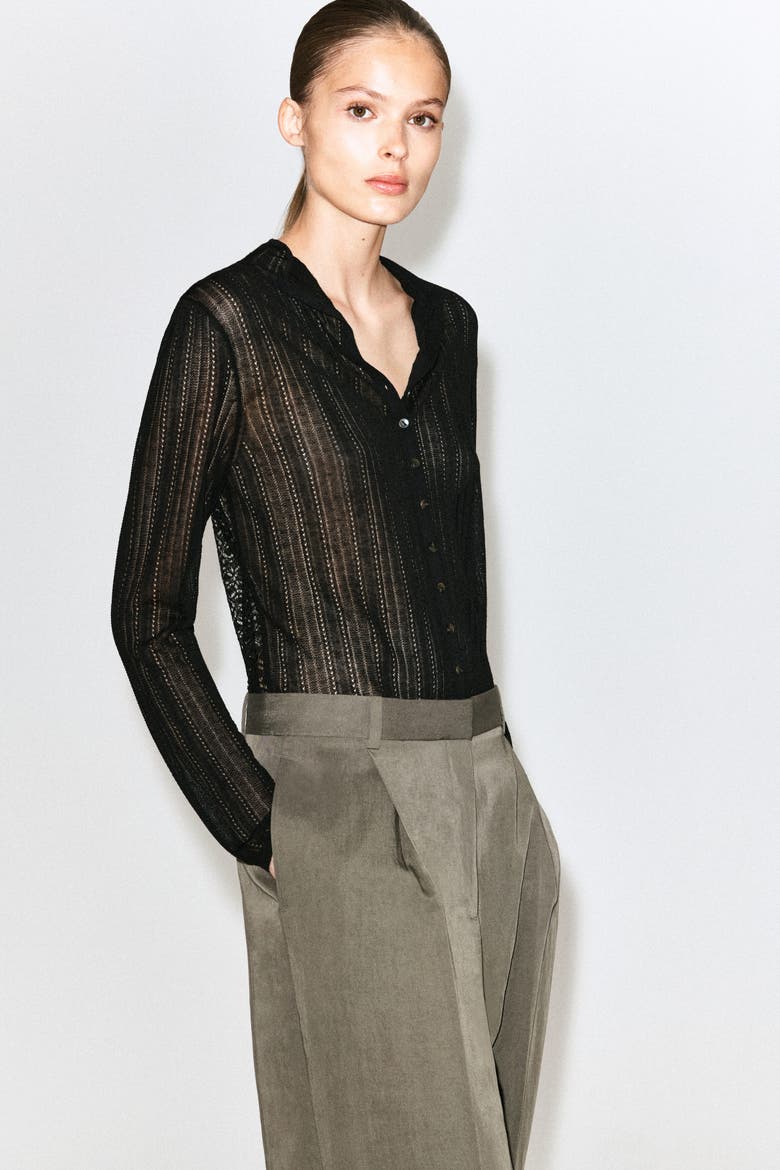 Fluid Pleated Straight-leg Pants, Alternate, color, DARK BEIGE