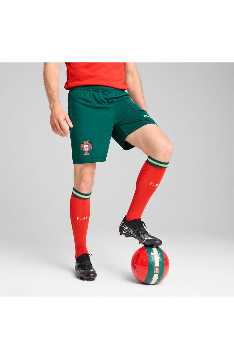 PUMA Men's Puma  Green Portugal National Team 2025 Home Replica Shorts, Alternate, color, 
